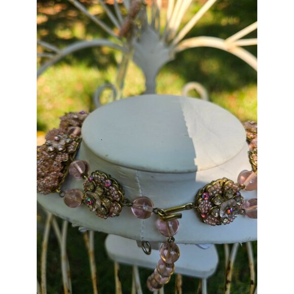 Magical Hard To Find Ian St Gieler For Stanley Hagler Confetti Glass Demi Parure - Picture 6 of 13